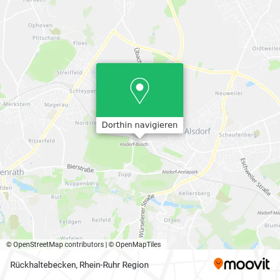 Rückhaltebecken Karte