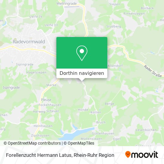 Forellenzucht Hermann Latus Karte