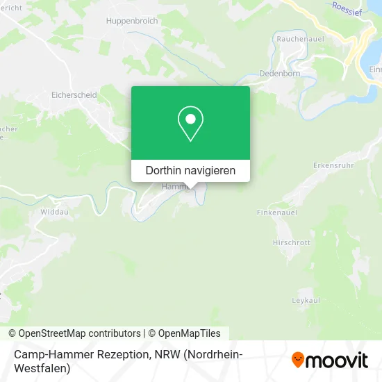 Camp-Hammer Rezeption Karte