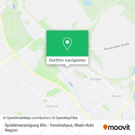 Spielervereinigung Bbt - Vereinshaus Karte