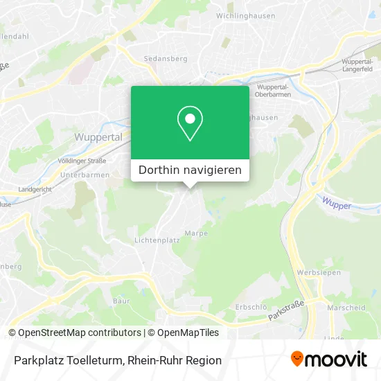 Parkplatz Toelleturm Karte