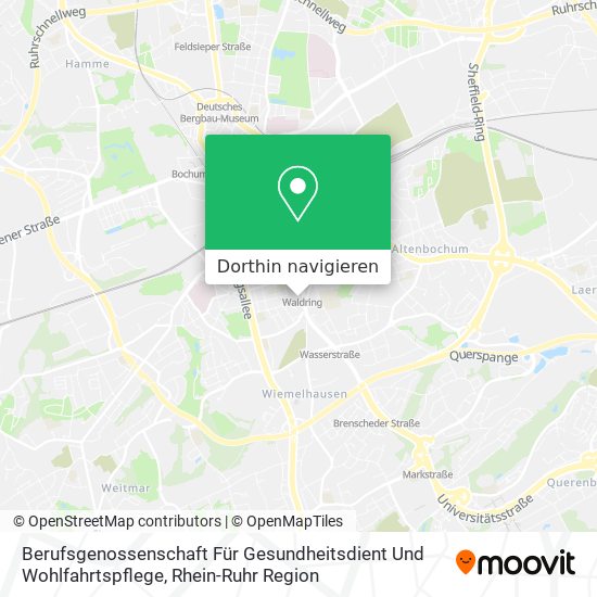 Berufsgenossenschaft Für Gesundheitsdient Und Wohlfahrtspflege Karte