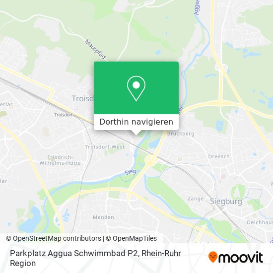 Parkplatz Aggua Schwimmbad P2 Karte