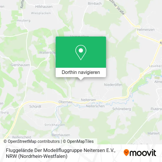 Fluggelände Der Modellfluggruppe Neitersen E.V. Karte