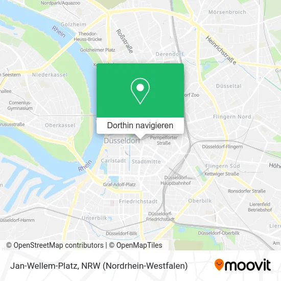 Jan-Wellem-Platz Karte
