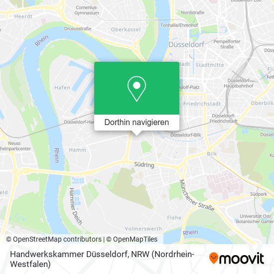 Handwerkskammer Düsseldorf Karte