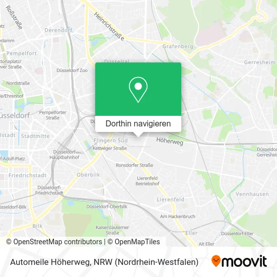 Automeile Höherweg Karte