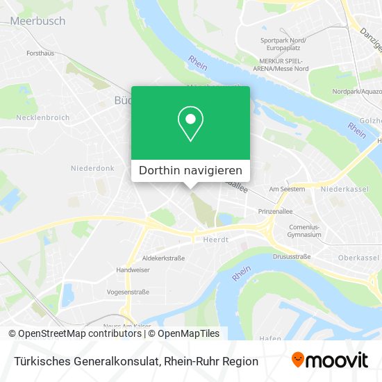 Türkisches Generalkonsulat Karte