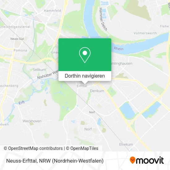 Neuss-Erfttal Karte