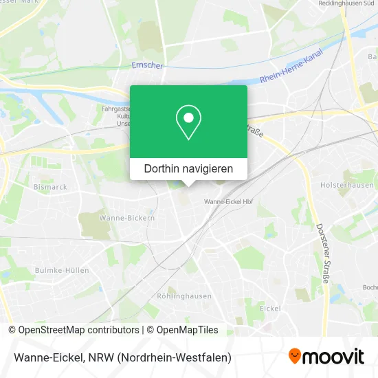 Wanne-Eickel Karte