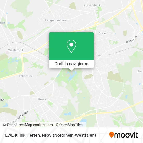 LWL-Klinik Herten Karte