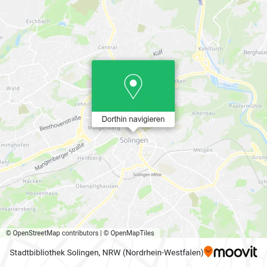 Stadtbibliothek Solingen Karte