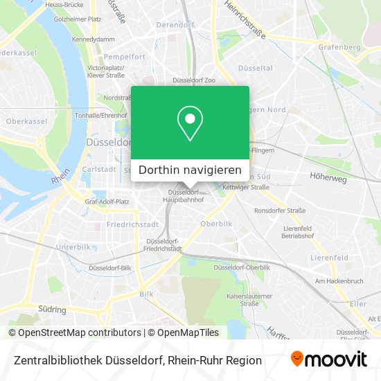 Zentralbibliothek Düsseldorf Karte