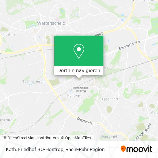 Kath. Friedhof BO-Höntrop Karte