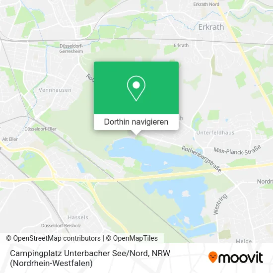 Campingplatz Unterbacher See / Nord Karte