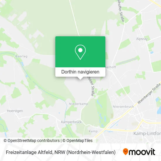 Freizeitanlage Altfeld Karte