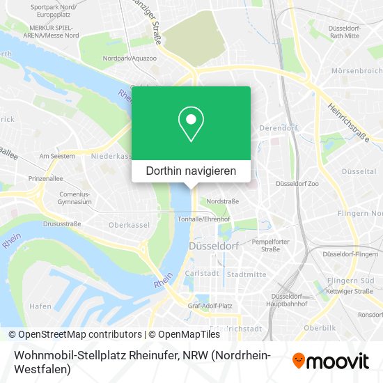 Wohnmobil-Stellplatz Rheinufer Karte