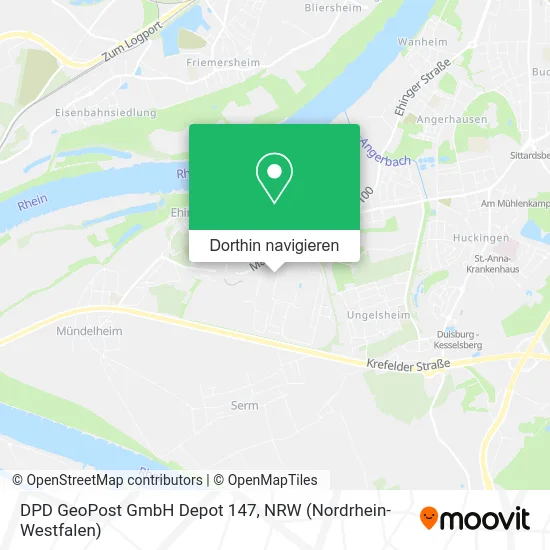 DPD GeoPost GmbH Depot 147 Karte