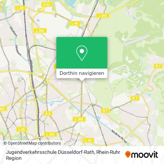 Jugendverkehrsschule Düsseldorf-Rath Karte