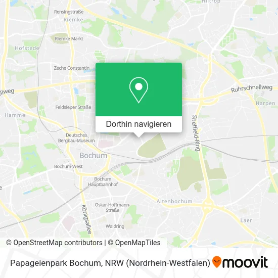 Papageienpark Bochum Karte