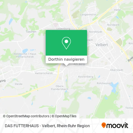 DAS FUTTERHAUS - Velbert Karte