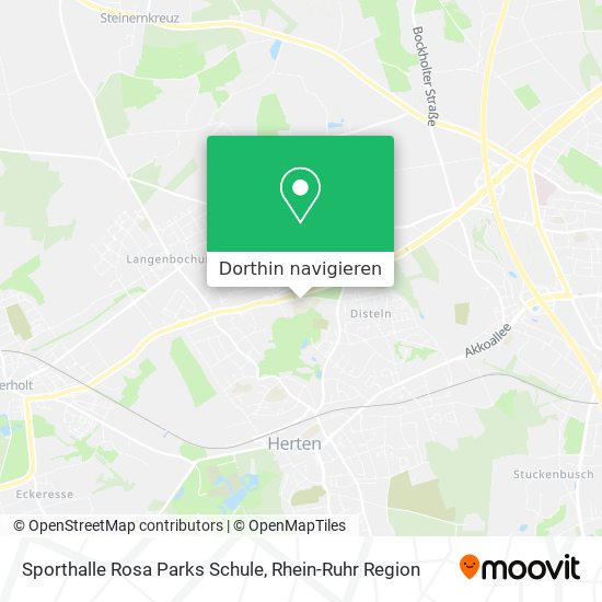 Sporthalle Rosa Parks Schule Karte