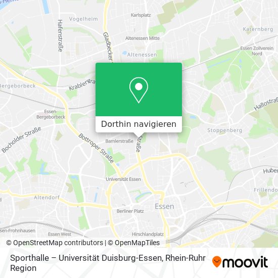 Sporthalle – Universität Duisburg-Essen Karte