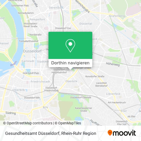 Gesundheitsamt Düsseldorf Karte