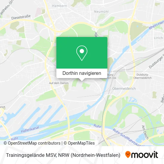 Trainingsgelände MSV Karte