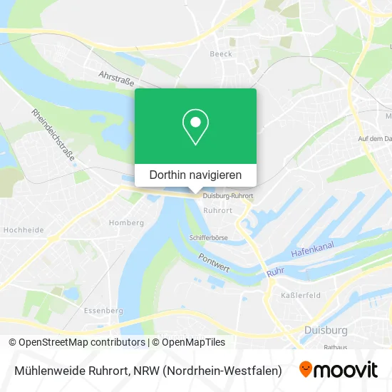 Mühlenweide Ruhrort Karte