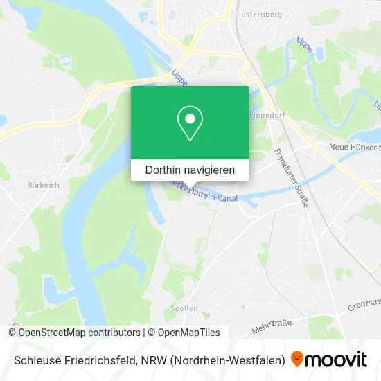 Schleuse Friedrichsfeld Karte