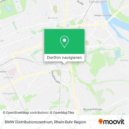 BMW Distributionszentrum Karte