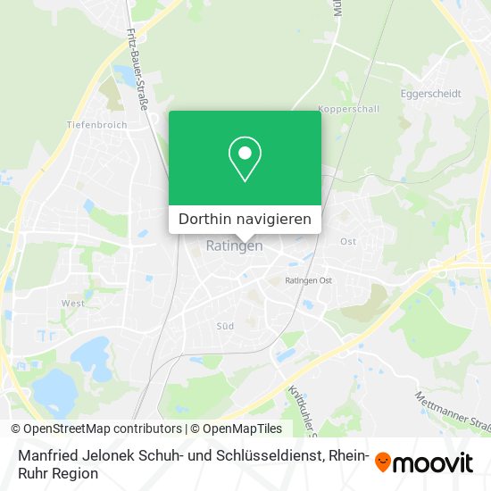 Manfried Jelonek Schuh- und Schlüsseldienst Karte