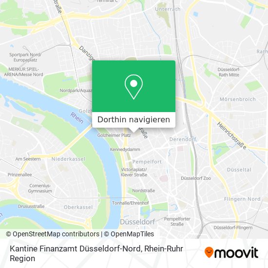 Kantine Finanzamt Düsseldorf-Nord Karte