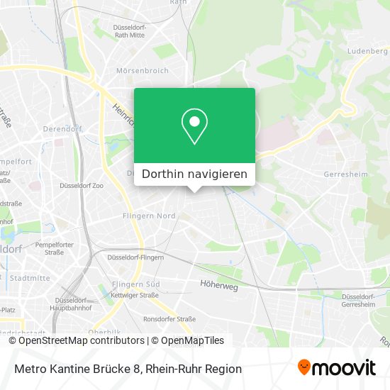 Metro Kantine Brücke 8 Karte