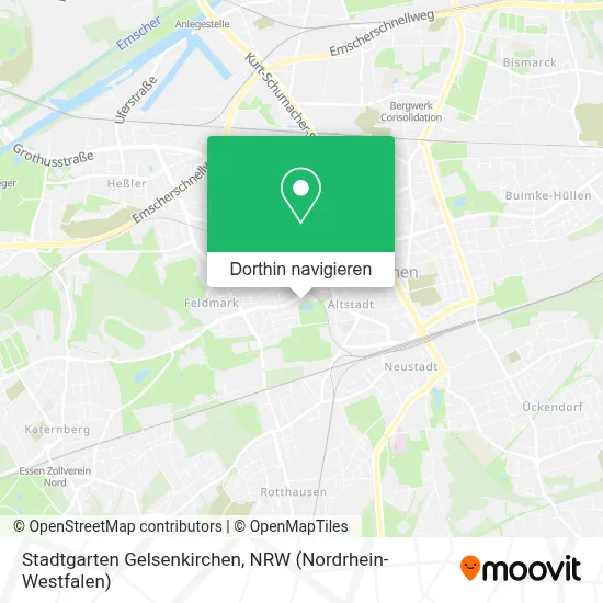 Stadtgarten Gelsenkirchen Karte