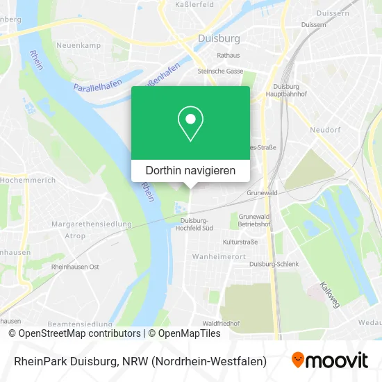 RheinPark Duisburg Karte