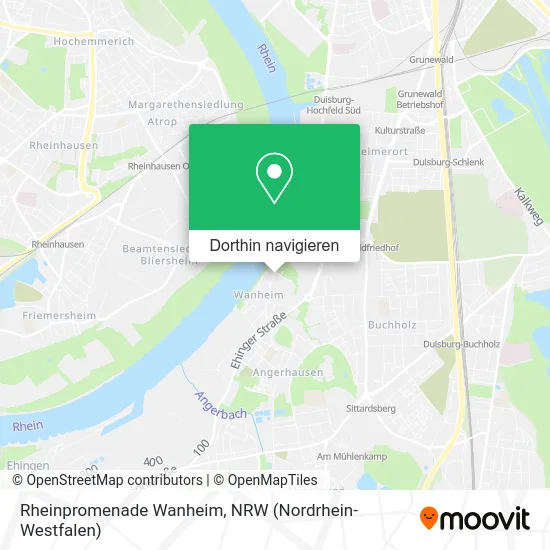 Rheinpromenade Wanheim Karte