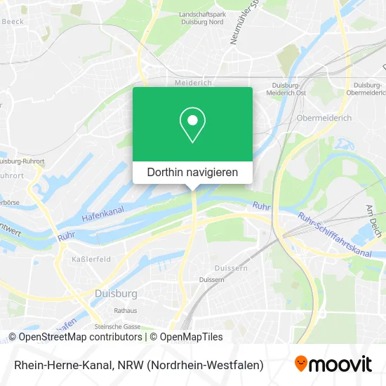 Rhein-Herne-Kanal Karte
