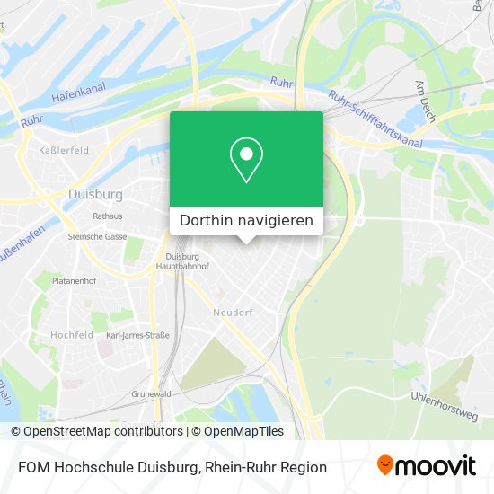 FOM Hochschule Duisburg Karte