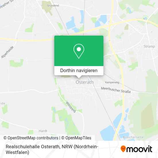 Realschulehalle Osterath Karte