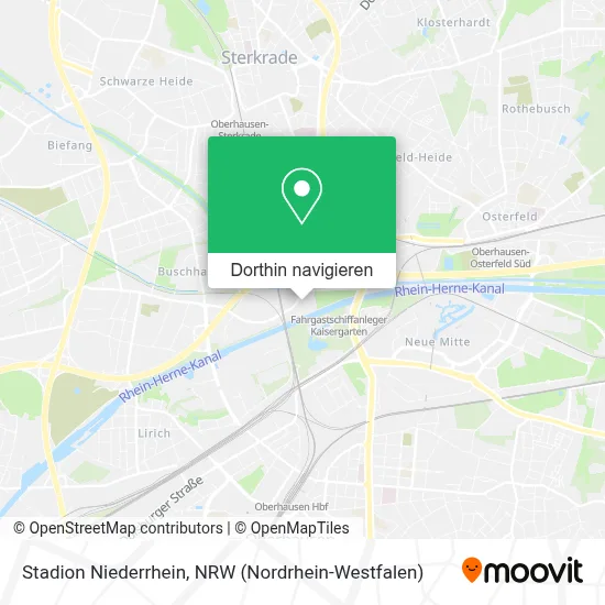 Stadion Niederrhein Karte