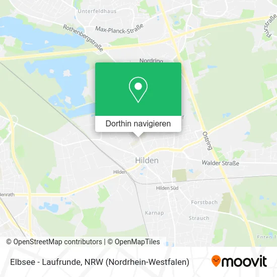 Elbsee - Laufrunde Karte