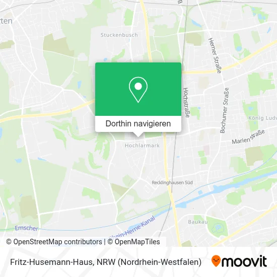 Fritz-Husemann-Haus Karte