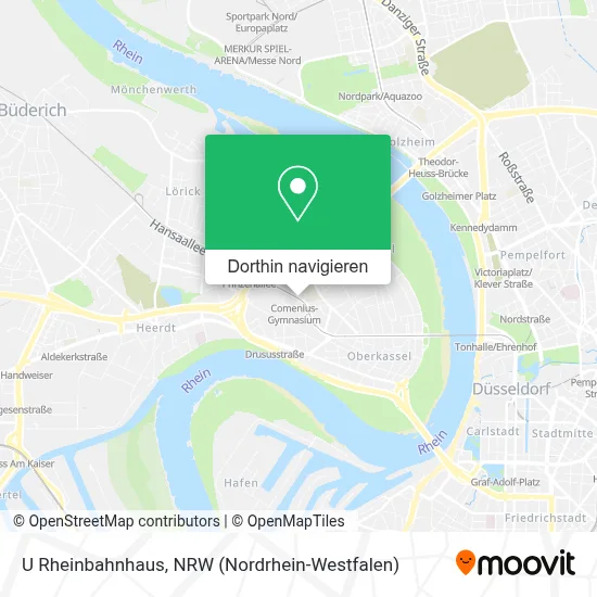 U Rheinbahnhaus Karte