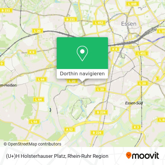 (U+)H Holsterhauser Platz Karte