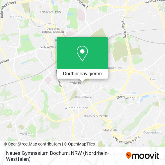 Neues Gymnasium Bochum Karte