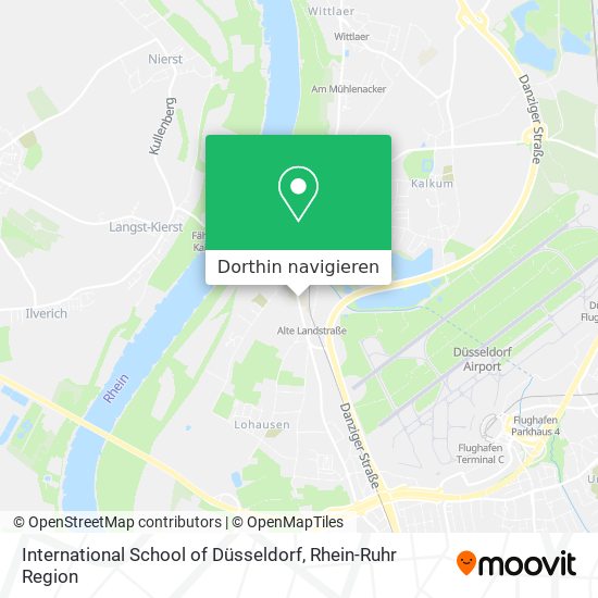 International School of Düsseldorf Karte
