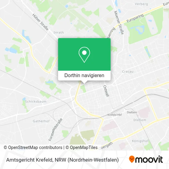 Amtsgericht Krefeld Karte