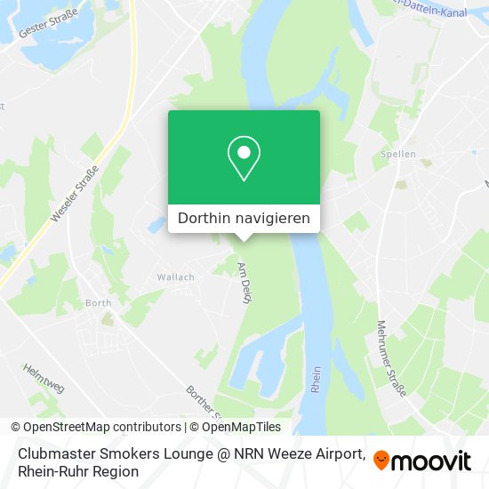 Clubmaster Smokers Lounge @ NRN Weeze Airport Karte